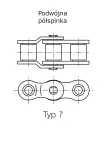Półspinka łańcucha rolkowego IWIS DIN 8187 jednorzędowa 1”x17,02mm - 5