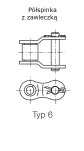 Półspinka łańcucha rolkowego IWIS DIN 8187 jednorzędowa 1 1/2”x1” - 3