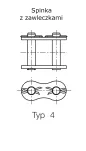 Półspinka łańcucha rolkowego IWIS DIN 8187 jednorzędowa 2”x31mm - 2